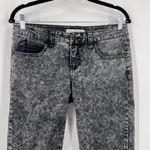 Jalate Jeans Women's Slim Fit Tapered Leg Skinny Denim Black Acid Wash Size 7 Photo 6