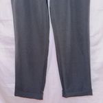 AF Studio Black High Waisted Tie Waist Paperbag Ankle Length Trouser Pants Size M Photo 3