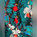 Jade Fashions tropical parrot print Hawaiian dress. Size‎ Medium, vintage Photo 1