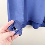 Athleta Womens Size Small Blue Long Sleeve Sweatshirt Thumbholes Split Hem Soft Photo 1