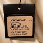 St. John Liquid Silk Cowl Neck Tank Top S 19” p2p Champagne $695 Retail NWT Photo 8