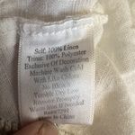 Johnny Was JW Los Angeles White Linen Skirt Embroidered Small Photo 3