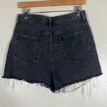 PacSun  Ultra High Rise Vintage Shorts Womens 25 Washed Black Button Fly Festival Photo 4