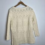 American Eagle Outfitters Ivory Chunky Cable Knit Fisherman Sweater Photo 7