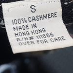 Vintage Y2k Beaded Cashmere Cardigan Button Front Black Gold Womens Small Photo 8