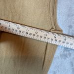 DD Collection Womens Cashmere Blend Sleeveless Ruffle Hem Knit Tank‎ Top Large Tan Photo 2