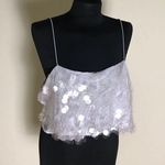 Forever 21 Lilac Purple Cropped Sequin Top Photo 1