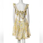 Zimmermann NWT  Floral Cream and Yellow Mini Dress size 4 Photo 6