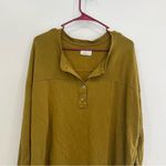 Lou & grey  Signaturesoft Henley Top Size XL Cozy Relaxed Loungewear Photo 2