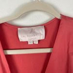 Gal Meets Glam  Collection Addison Wrap Dress Fit and Flare Coral Pink Size 2‎ Photo 2