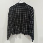 Madewell  Textured Turtleneck Top in Windowpane Size Medium EUC Photo 5
