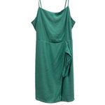 Nine West  Side Tie Faux Wrap Adjustable Spaghetti Strap Mini Dress Womens Small Photo 5