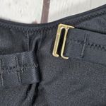 J.Crew  Scrunchie-strap squareneck bikini top‎ Black XXS NWT Photo 2