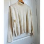 NAADAM Cashmere Turtleneck Sweater Large Cable Knit‎ Cream Cozy Warm Photo 1