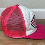 Vans Off the Wall Women's Pink White Snapback Hat Photo 5