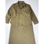 Banana Republic ‎ Suit Wool Blazer & Long Skirt Set Green Size XS Top 4 Skirt Photo 3