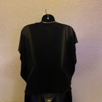 julie's closet 🆕 Julie’s Closet Black Blouse with Accent Necklace Photo 6