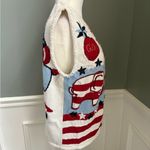 Eagle's Eye Novelty Sweater Vest Election Vote Political GOP Small Red Photo 3