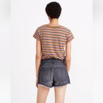 Madewell NWOT Faded Black (Black Calverley Wash) Relaxed Denim Raw Hem Shorts 29 Photo 3