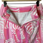 Lilly Pulitzer Vintage Pink Zebra Lined Mini Skirt Preppy Resortwear Y2K Sz 8 Photo 3