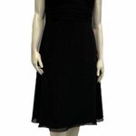 W•too W by WTOO Size 15 Black VNeck Evening Casual MIDI Sleeveless Silhouette Dress Photo 3