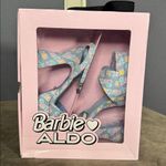 ALDO Barbie x  BarbieParty Collection Blue Logo Platform Sandal Block Heel 10 NEW Photo 0