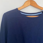 Crown & Ivy Navy Vintage Wash Long Sleeve Shirt size medium Photo 1