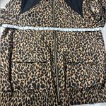 Chico's Animal Print Bomber Jacket with Black Accents Photo 7