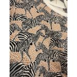 J.Crew Re-Imagined Zebra Print Large Crewneck Sweatshirt Tan Animal Print Photo 3