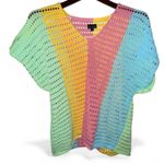 Coco + Carmen  Multicolor Crochet Top Size L/XL Photo 0