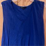 Gibson ‎ x Hi Sugarplum! Malibu Embroidered Racerback Tank Top Blue White Size 2X Photo 2