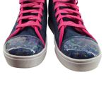 Heelys Unisex High Top Trainers Blue Denim Hot Pink Rainbow Womens 8 Photo 2