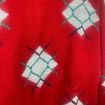 College Point Vintage Christmas Sweater size L Ugly Holiday Party Red Glitter Size L Photo 1