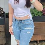 Splash White Cinch-side T-shirt Photo 0