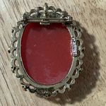 Vintage Gerry's Cameo Brooch Pin Pendant Pony Tail Lady Photo 1