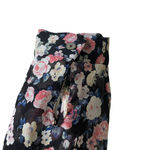 About A Girl Top Women 4 Navy Floral Long Sleeve Button Up Girly Cottage Boho Photo 4