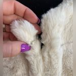 Talbots Tie Waist Faux Fur Vest medium workwear holiday occasion classic Photo 4