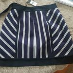 Max Mara BNWT MAXAZRIA STRIPED MIXED-MEDIA MINI SKIRT Photo 5