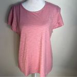 Garnet Hill  Hazel Organic-Cotton & TENCEL™ Ruffle casual pink Tee size M NWOT Photo 3