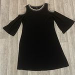 Msk black shimmer neckline off shoulder dress small Photo 0