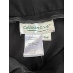 Coldwater Creek Women's Wide-Leg Trousers Black Size 10 Petites Casual Photo 2