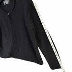Tejidos Jose Cotacachi Cardigan L Baby Alpaca Hand Knitted Zip Sweater Peruvian Black Size L Photo 8