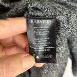 Babaton Aritzia  Erin Linen Blend Sweater Gray Size Medium Relaxed Fit V-Neck Photo 7