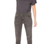 Free People Sandrine Rose The Label Denim Thick Distressed Grey Women’s Jeans 25 Photo 0