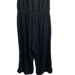 Old Navy  Linen Blend Jumper Black Spaghetti Strap Relaxed fit wide leg Large Photo 6