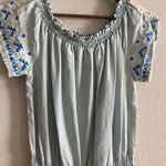 NWT Women Spense Light Denim Wide Leg Elastic Waist Pockets Cropped Jumpsuit 10 Blue Photo 4