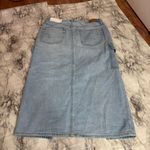 American Eagle  Dreamy Drape High-Waisted Cargo Denim Midi Skirt size 2 NWT Photo 7