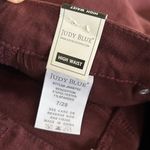Judy Blue NWT Dark Maroon High Rise Waist Wide Leg Cropped Jeans Size 7/28 Photo 4