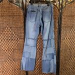 Vintage 90’s Y2K R4R Rave Patchwork Jeans Size 7 Blue Photo 3