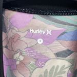 Hurley  Palm Paradise Short Sleeve Rash Guard Floral UPF 50+ Shirt Photo 2